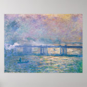 Charing Cross Bridge von Claude Monet Poster (Vorne)
