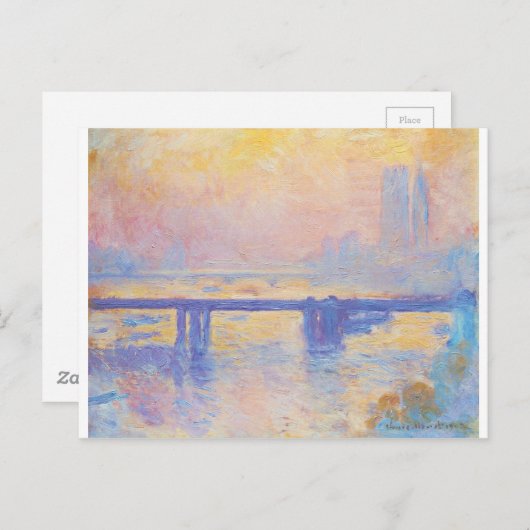 Charing Cross Bridge von Claude Monet Postkarte (Vorne/Hinten)
