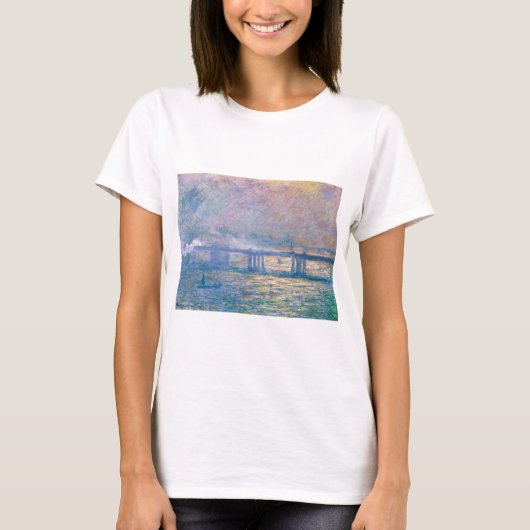 Charing Cross Bridge von Claude Monet T-Shirt (Vorderseite)