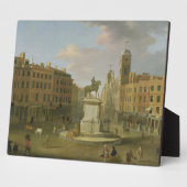 Charing Cross, mit der Statue von König Charles I. Fotoplatte (Seite)