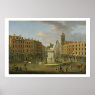 Charing Cross, with the Statue of King Charles I a Poster