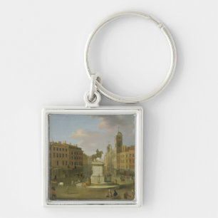 Charing Kreuz, mit der Statue von König Charles I Schlüsselanhänger