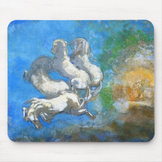 Chariot Apollo: von Symbolist Odilon Redon Mousepad (Vorne)