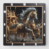 Chariot der Schlange: Steel's Song Quadratische Wanduhr (Vorderseite)