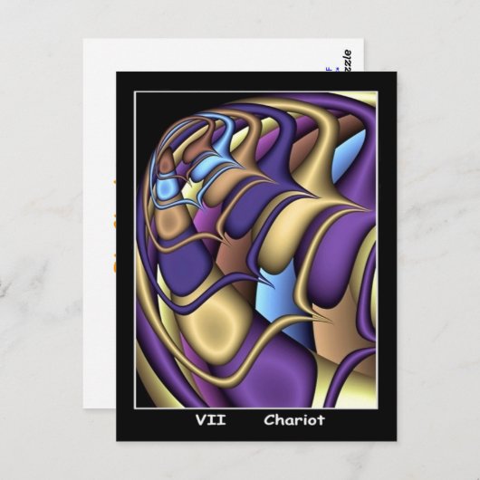 Chariot Tarot Card Postkarte (Vorne/Hinten)