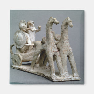 Chariot und Pferde, vom Grab von Prinzessin Nefe Magnet