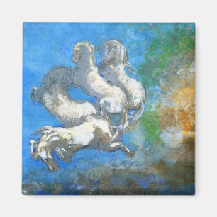 Chariot von Apollo - durch Symbolist Odilon Redon Magnet