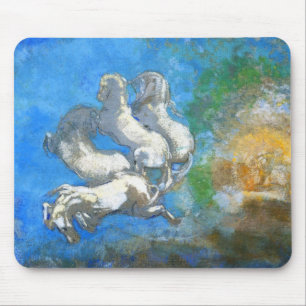 Chariot von Apollo: durch Symbolist Odilon Redon Mousepad