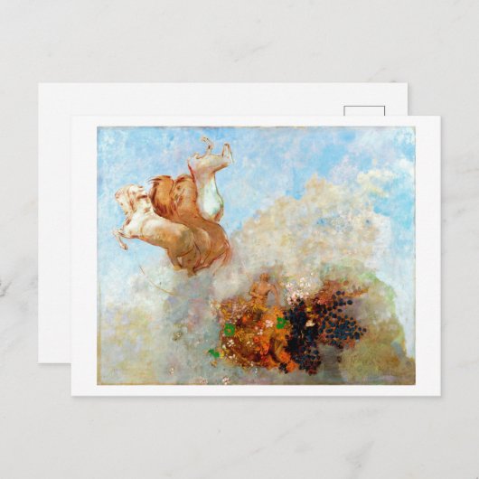 Chariot von Apollo, Redon Postkarte (Vorne/Hinten)