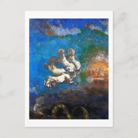 Chariot von Apollo, Redon Postkarte (Vorderseite)