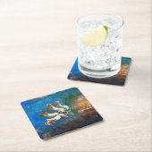 Chariot von Apollo, Redon Rechteckiger Pappuntersetzer (Vor Ort)