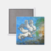 Chariot von Apollo - von Symbolist Odilon Redon Magnet (Vorderseite/Rückseite)