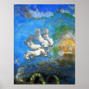Chariot von Apollo - von Symbolist Odilon Redon Pr Poster