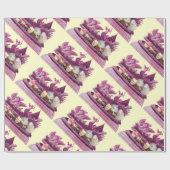 CHARIOT VON SCHWANKEN UND KUPCAKES PINK BEACH WEDD GESCHENKPAPIER (Flach)