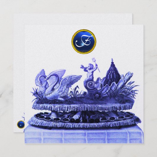 CHARIOT VON SCHWANKEN UND KUPKEN STRAND WEDING Ice Einladung (Vorne/Hinten)