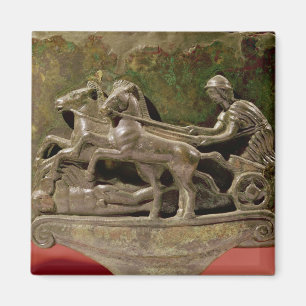 Charioteer in seinem Chariot, Detail von einem Magnet