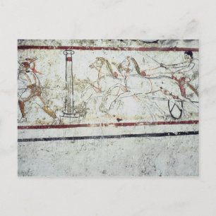 Charioteer und Gladiator aus dem Grab der Postkarte
