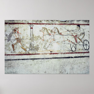 Charioteer und Gladiator, vom Grab von Poster