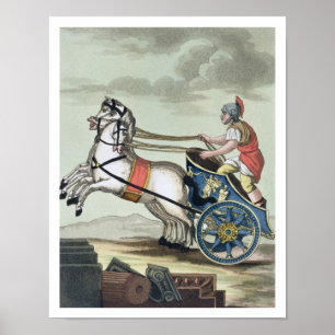 Charioteer, von 'L'Antica Roma', 1825 (farbig bele Poster