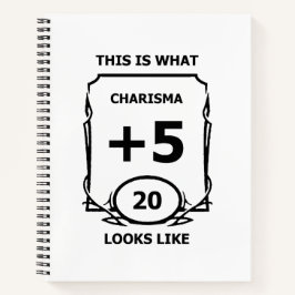 Charisma-Notebook für Dungeons Notizblock