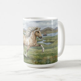 Charismatic Pinto Icelandic Mare watercolor Kaffeetasse