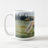 Charismatic Pinto Icelandic Mare watercolor Kaffeetasse (Links)