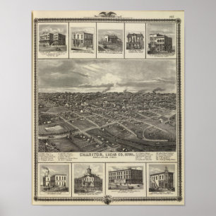 Charité, Iowa-Unternehmen in Davenport Poster