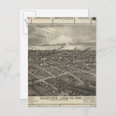 Charité, Iowa-Unternehmen in Davenport Postkarte (Vorne/Hinten)