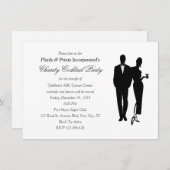 Charity Dinner Black Tie Event Einladung (Vorne/Hinten)