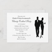 Charity Dinner Black Tie Event Einladung (Vorne/Hinten)