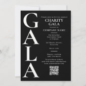 Charity Gala Template Fundraising Event QR Code Einladung (Vorderseite)