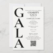 Charity Gala Template Fundraising Event QR Code Einladung (Vorderseite)