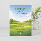Charity Golf Tournament  Einladung (Stehend Vorderseite)