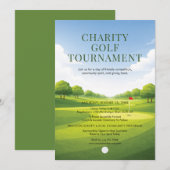 Charity Golf Tournament  Einladung (Vorne/Hinten)