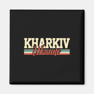 Charkiw Ukraine Reise Souvenir Retro Geschenk Magnet