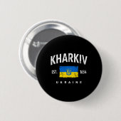 Charkiw Ukraine Ukrayina Button (Vorne & Hinten)