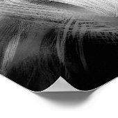 Charkohle Abstrakte Rough Sketch Reclining Man BW Poster (Ecke)