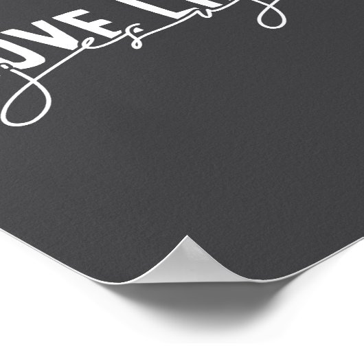 Charkohle-graue Liebe wie Jesus Christlich Poster (Ecke)