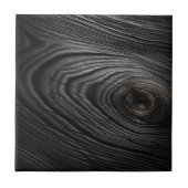 Charkohle Schwarz-Holz-Körner Textur Fliese (Vorderseite)