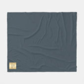 Charkohlegraues Firmenlogo Sondergeschenk Fleecedecke (Vorderseite (Horizontal))