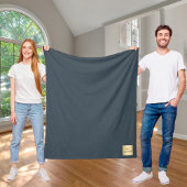 Charkohlegraues Firmenlogo Sondergeschenk Fleecedecke