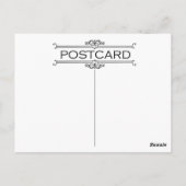 Charla - Mode der 20er Jahre in Taupe, Brown & Yel Postkarte (Rückseite)