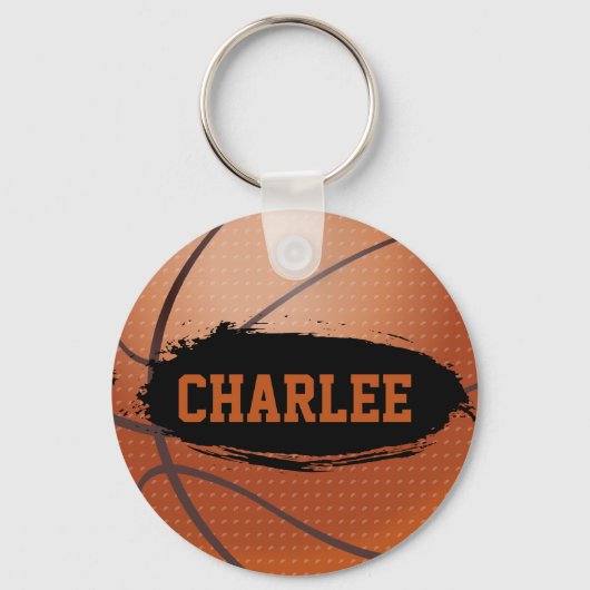 Charlee Personalisiert Basketball Schlüsselanhänge Schlüsselanhänger (Vorderseite)