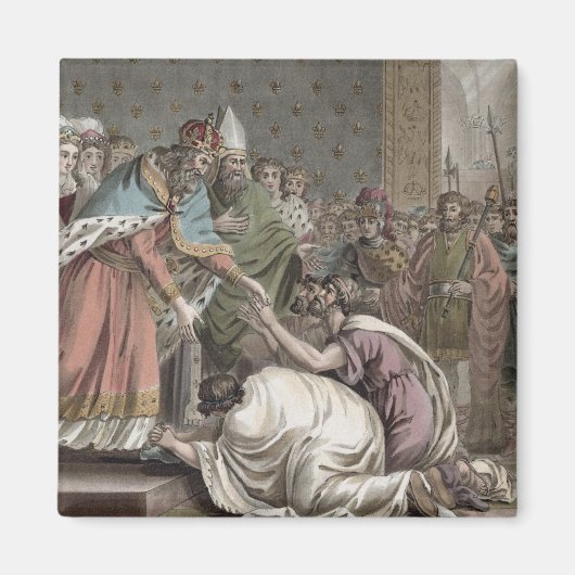Charlemagne (742-814) empfängt die Botschafter für Magnet (Vorne)