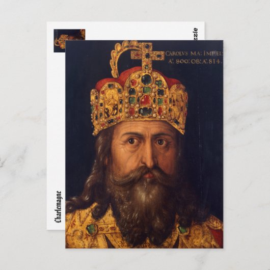 Charlemagne: Charles der Große Postkarte (Vorne/Hinten)