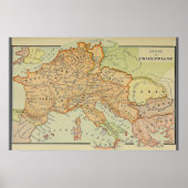 Charlemagne-Karte (1886) Poster (Vorne)