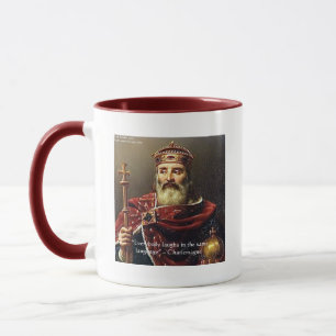 Charlemagne "Lachsprache" Zitate Geschenke & T-Shi Tasse