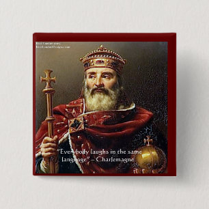 Charlemagne "Lachssprache" Zitat - Geschenke und T Button
