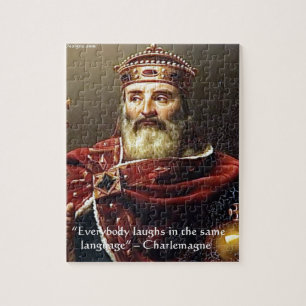 Charlemagne "Lachssprache" Zitat - Geschenke und T Puzzle
