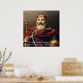 Charlemagne & Languedoc Zitat Poster (Küche)
